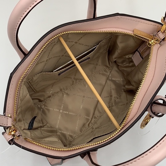 Michael Kors Avril Small Leather Top-Zip Satchel and Small Wallet Coinpouch Set - Picture 12 of 16